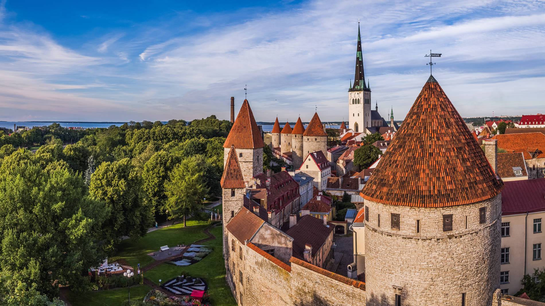 Tallinn, Estonia viewed from above